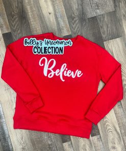Believe Embroidered Sweatshirt