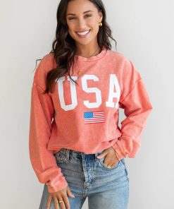 USA Ribbed Sweatshirt