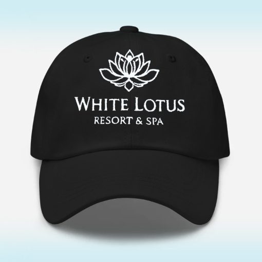 Embroidered White Lotus Resort & Spa Hat