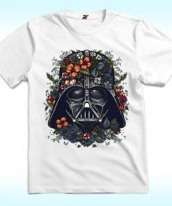 Floral Darth Vader Face Shirt, Star Wars
