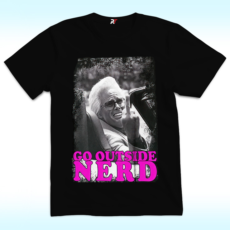 Go Outside Nerd Middle Finger Shirt, Uncle Baby Billy Go Outside Nerd Middle Finger Shirt, Uncle Baby Billy