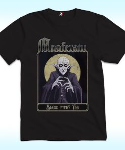 Nosferatu Vampire And Moon Shirt, Blood Type