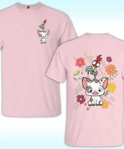 Pua And Hei Hei Floral Shirt