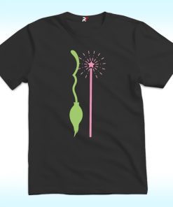 Wicked Elphaba Glinda Best Friends Magic Wand Broomstick Shirt