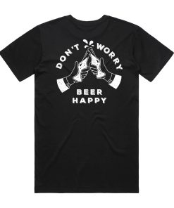 Beer Happy mens black t-shirt