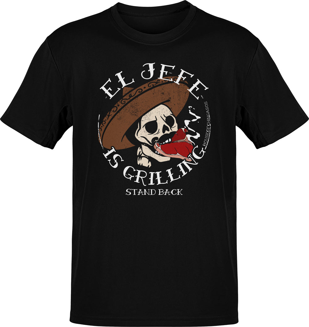 Premium El Jefe Is Grilling Old School T-shirt Premium El Jefe Is Grilling Old School T-shirt