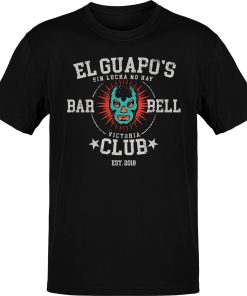 Premium Old School Gym Tee El Guapo’s Bar Bell Club T-Shirt