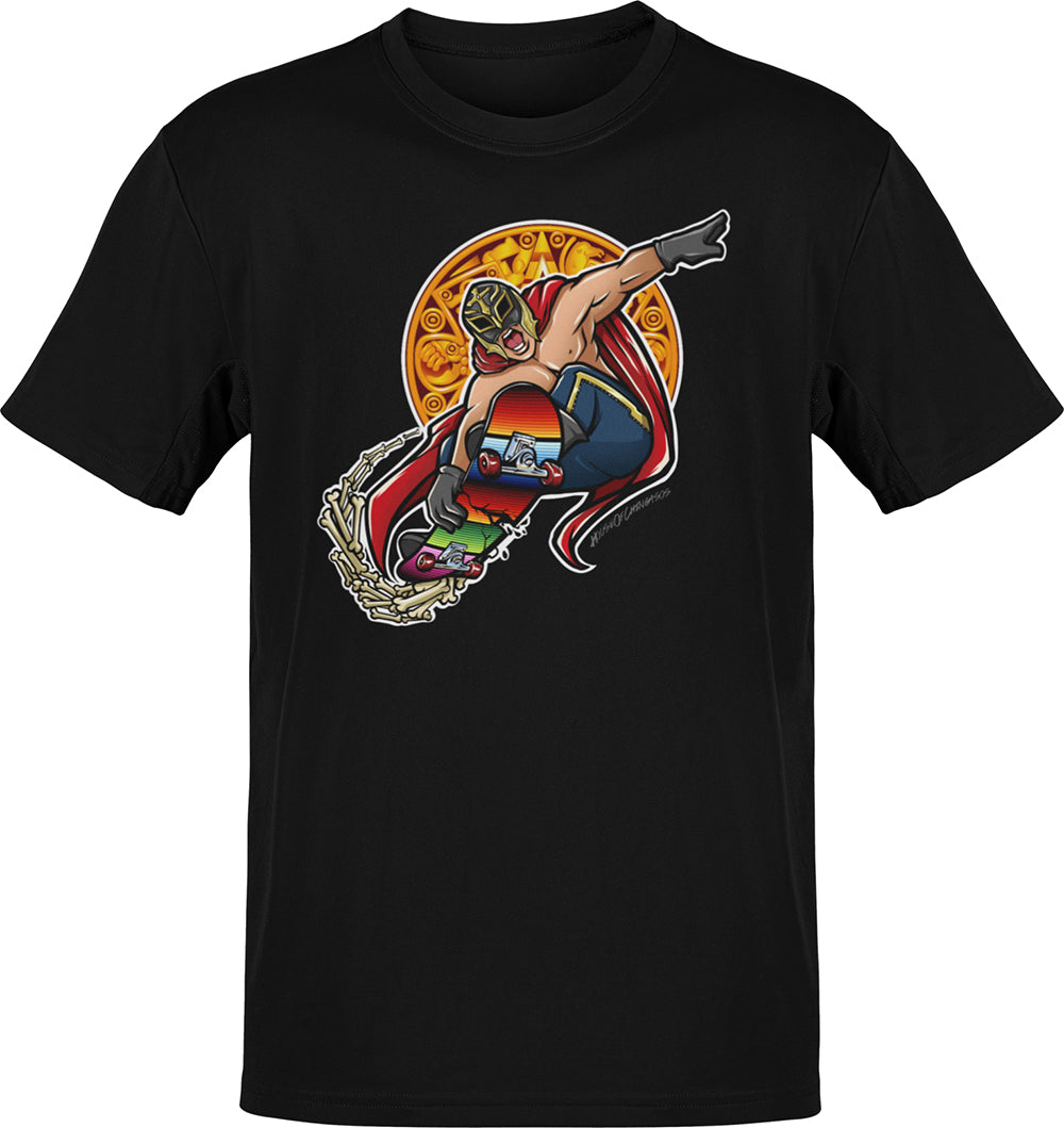 Premium Old School Luchador Skater Greaser Tee Premium Old School Luchador Skater Greaser Tee