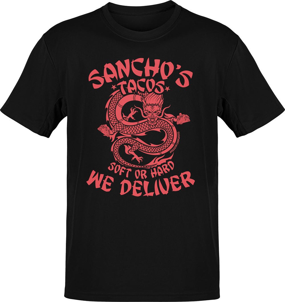 Premium Sancho's Tacos OG Delivery Takeout Tee Premium Sancho's Tacos OG Delivery Takeout Tee