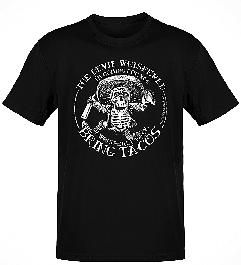 Premium The Devil Whispered Tacos Old School T-shirt Premium The Devil Whispered Tacos Old School T-shirt