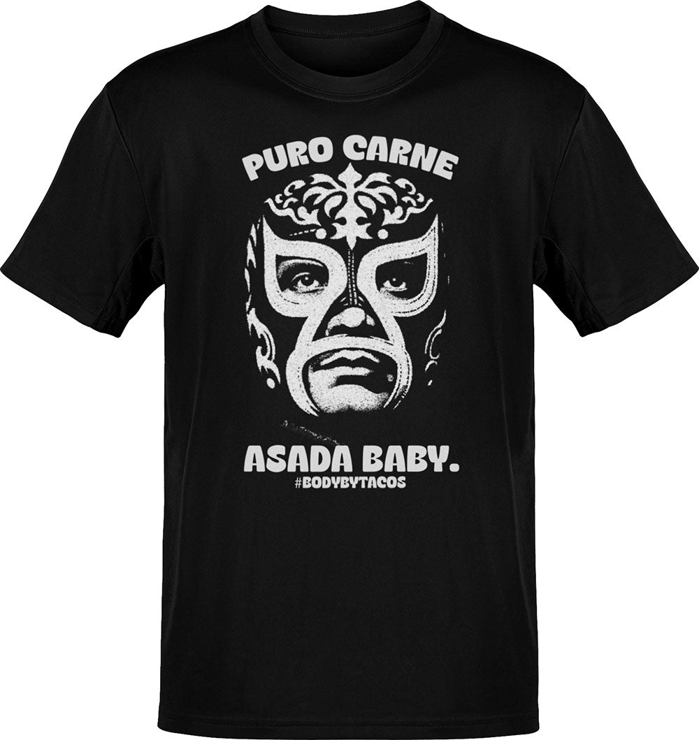 Puro Carne Asada Baby Luchador T-Shirt Puro Carne Asada Baby Luchador T-Shirt
